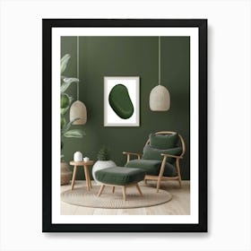 Green Wall Art Art Print