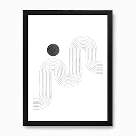 Black And White Drawing Art Print