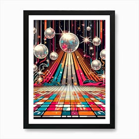 Disco Dance Floor Art Print