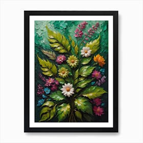 Floral Oil Art Print