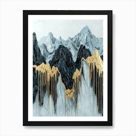 Sierra Nevada Shine Mystical Abstract Art Print