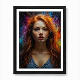 Young Woman With Red Hair Art Print