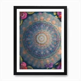 Bohemian Painting Inspired Kaleidoscope of Colors Series - 2 Art Print