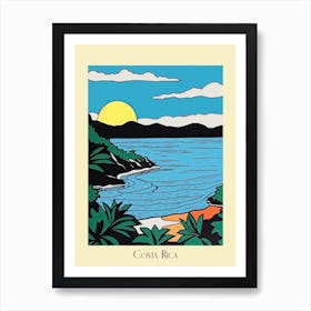 Poster Of Minimal Design Style Of Costa Rica 4 Art Print