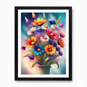 Flowers In A Vase 6 Art Print