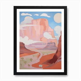 Colorado Plateau   North America (United States) Contemporary Abstract Illustration 2 Art Print