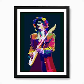 Prince Singer Musician Pop Art WPAP Art Print