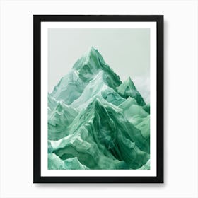 Abstract Mountains 1 Art Print