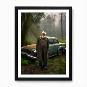 Old Man In The Woods Art Print