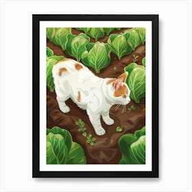 Cat In The Garden 15 Art Print
