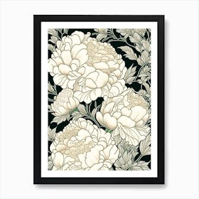 Alexander Fleming Peonies 3 Drawing Art Print