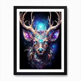 Deer Head Art Print