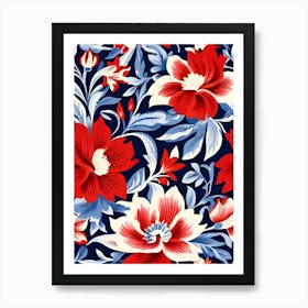 Russian Floral Pattern 2 Art Print