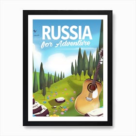 Russia For Adventure Travel poster Art Print