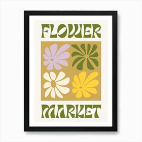 Flower Market Art Print