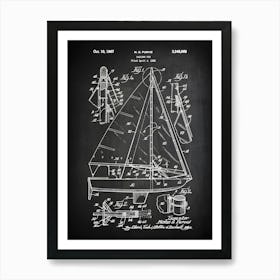 Sailboat Patent Print Sail Boat Patent Sailing Boat Art Sailing Ship Decor Sail Boat Print Sail Boat Art Patent Print Vb9691 Art Print