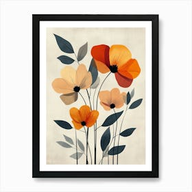 Orange Poppies 7 Art Print