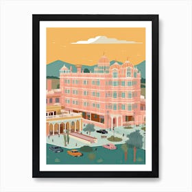 Jaipur India Travel Illustration 2 Art Print