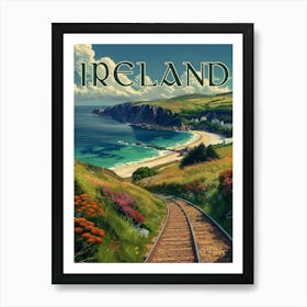 Poster Of Ireland Small Art Print