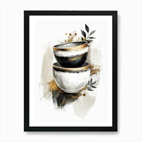 Bowls Canvas Print Affiche