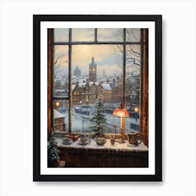 Winter Cityscape London United Kingdom 4 Art Print
