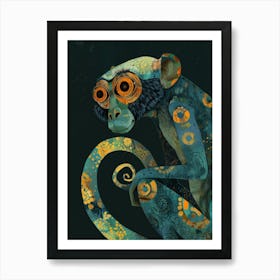 Monkey On A Branch Art Print