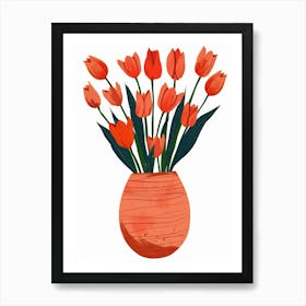 Tulips In A Vase 23 Art Print