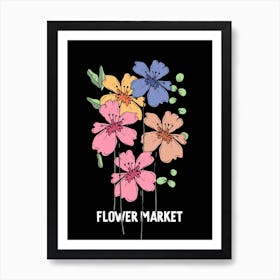 Flower Market 1 Art Print