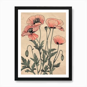 Poppies 45 Art Print