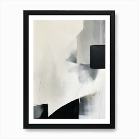 Abstract Black And White Painting 9 Art Print