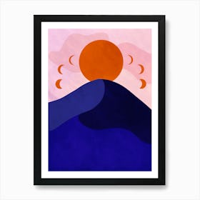 Sun Phases Art Print