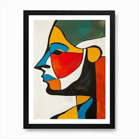 Abstract Of A Woman'S Face 1 Art Print