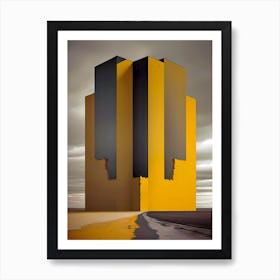 'The Yellow Building' Art Print