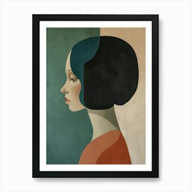 Poster Minimalist Portrait 6 Art Print