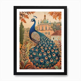 Peacock In The Palace Gardens 2 Art Print