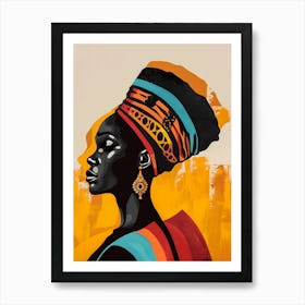 African Woman African Culture 6 Art Print