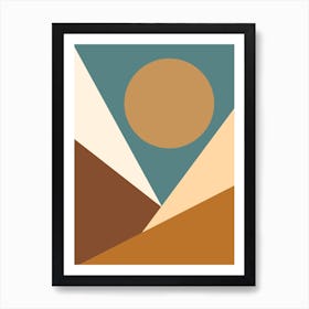 Geometric Sun 1 Art Print