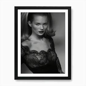 Super Model Kate Moss Portrait Art Print