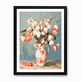 Bleeding Heart Flower Still Life Painting 4 Dreamy Art Print