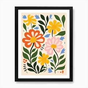 Floral Print 10 Art Print