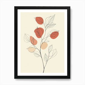 Abstract Leaves 8 Art Print