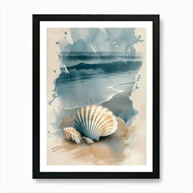 Seashells On The Beach 1 Art Print