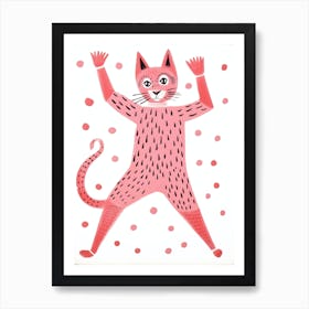 Pink Cat 1 Art Print