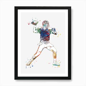 American Football Player 1 Art Print