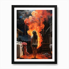 'The Fire' 2 Art Print