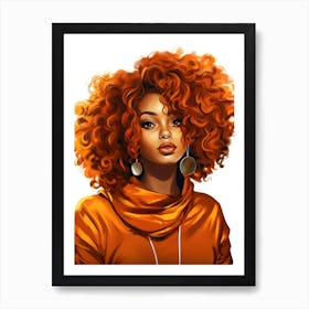 Afro Girl 15 Art Print