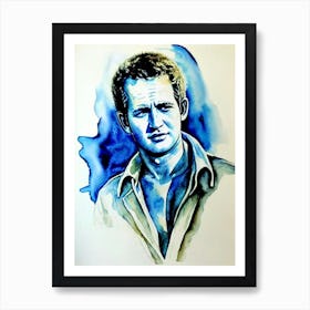 Paul Newman In Cool Hand Luke Watercolor Art Print