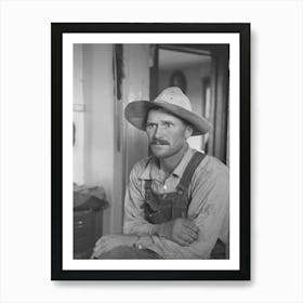 Edwin Gorder, Farmer, Near Montana State Line, Williams County North Dakota By Russell Lee Art Print