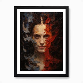 Evil in us 1 Art Print