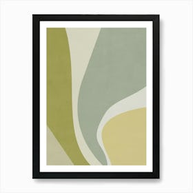 Abstract Wavy Lines - VC01 Art Print